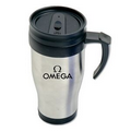 (16 oz.) Stainless Steel Tumbler with Handle